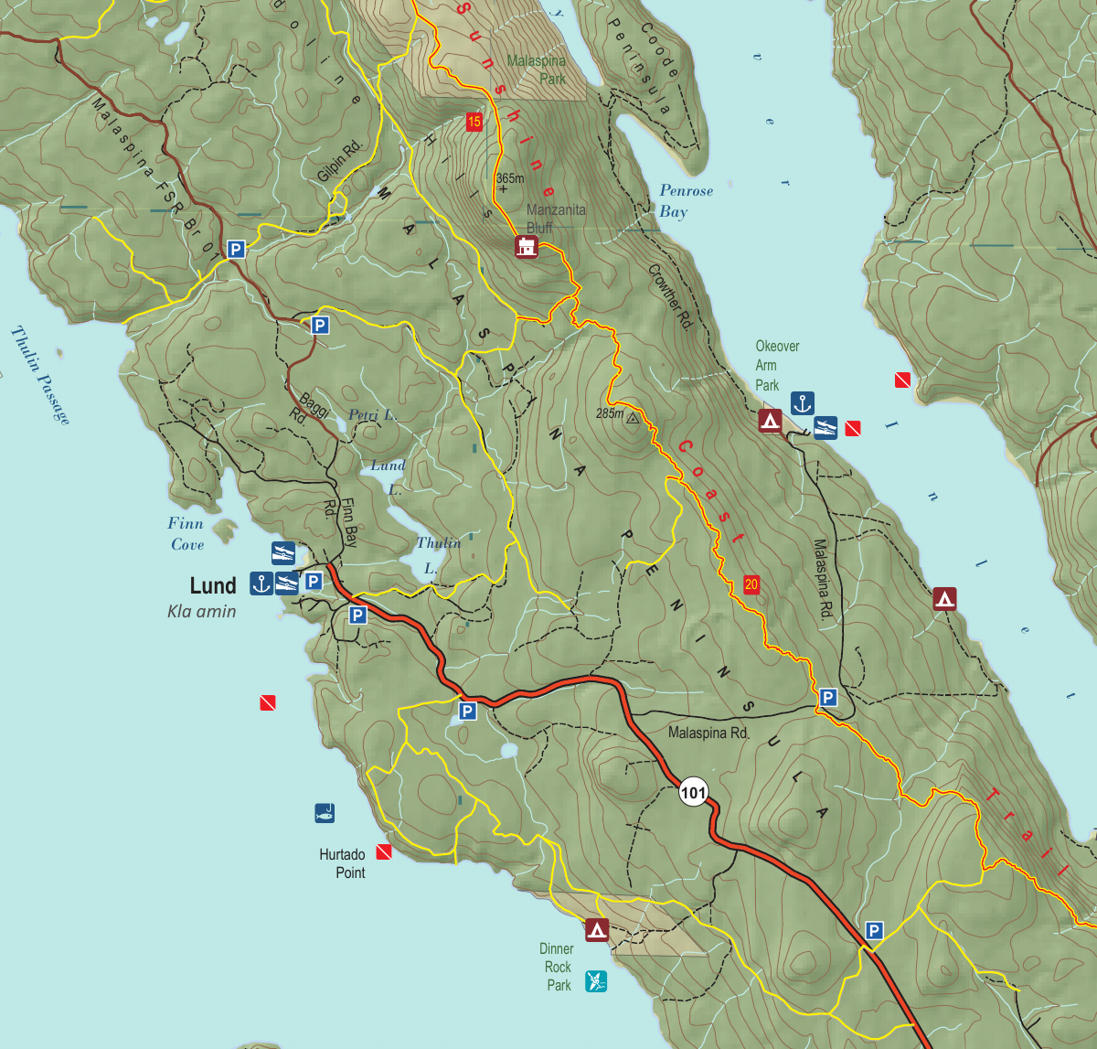 Gwendoline Hills & Thunder Ridge trail map